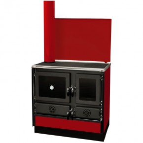 Печь-кухня с водяным контуром MBS Thermo Mag (красная)