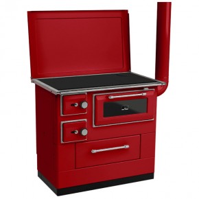 Печь-кухня на дровах MBS 10 (красная)