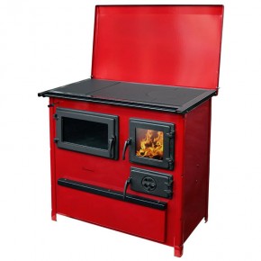 Печь-кухня на дровах MBS Trend (красная)